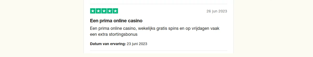 Fair Play Casino reactie 1