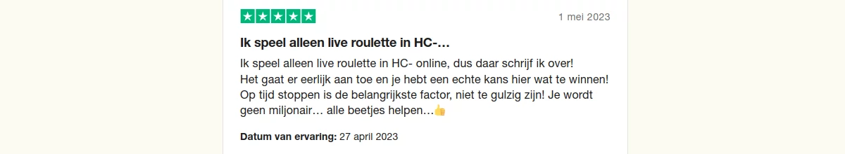 Holland Casino reactie 1