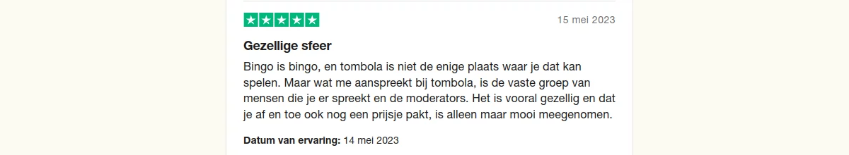 Tombola Casino reactie 2